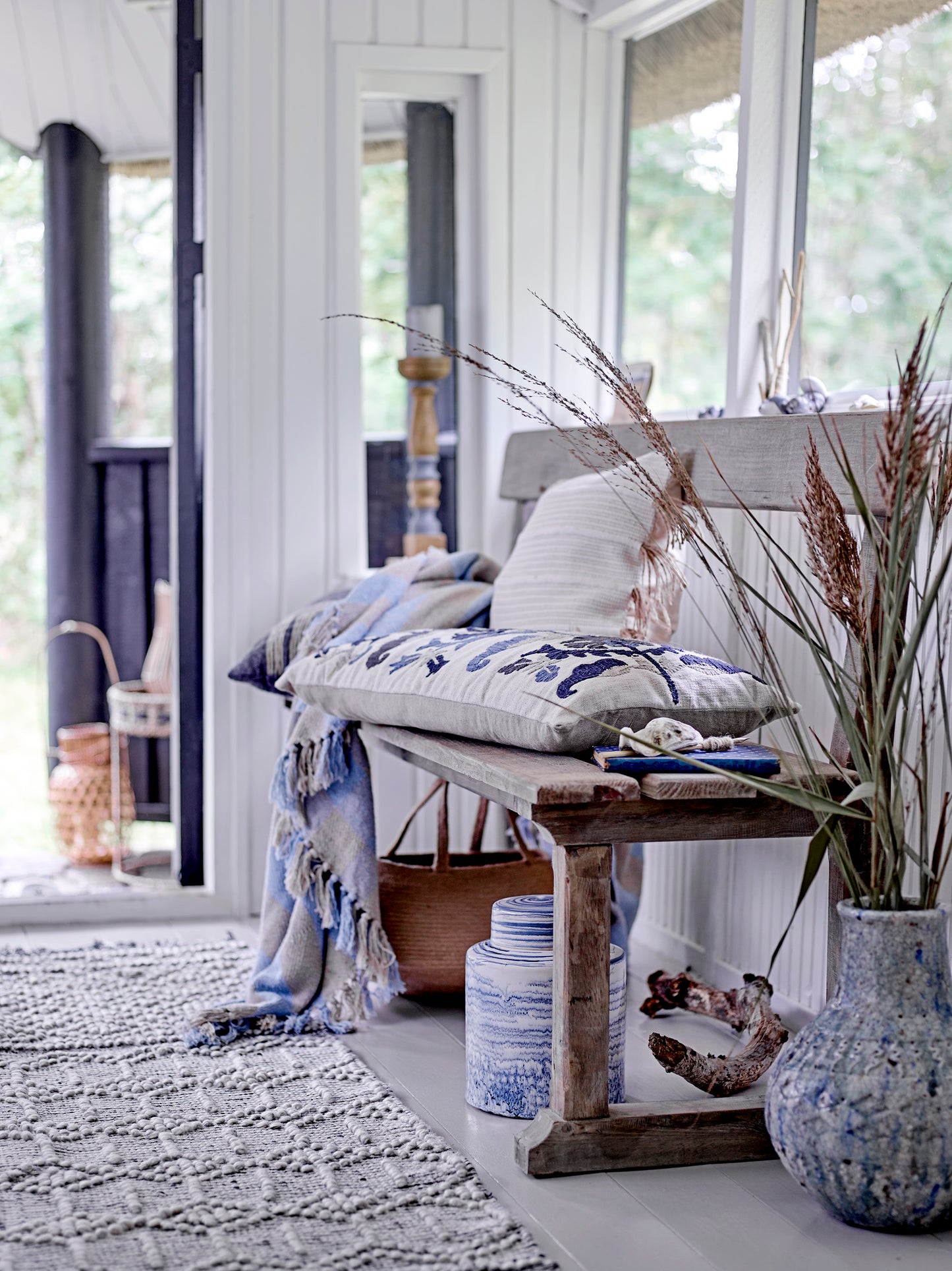 Portland Bænk, Natur, Reclaimed Pine Wood