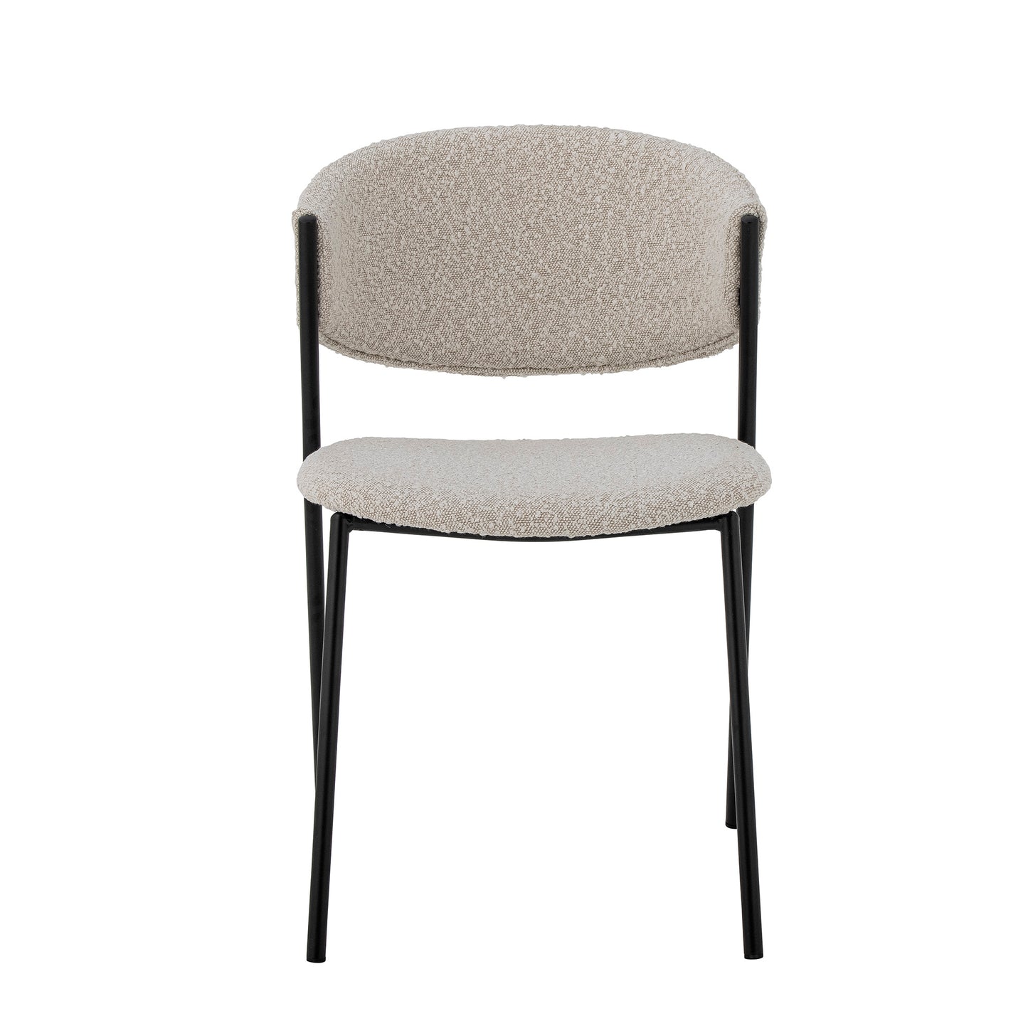 Marlo Spisebordsstol, Hvid, Polyester (2 stk.)