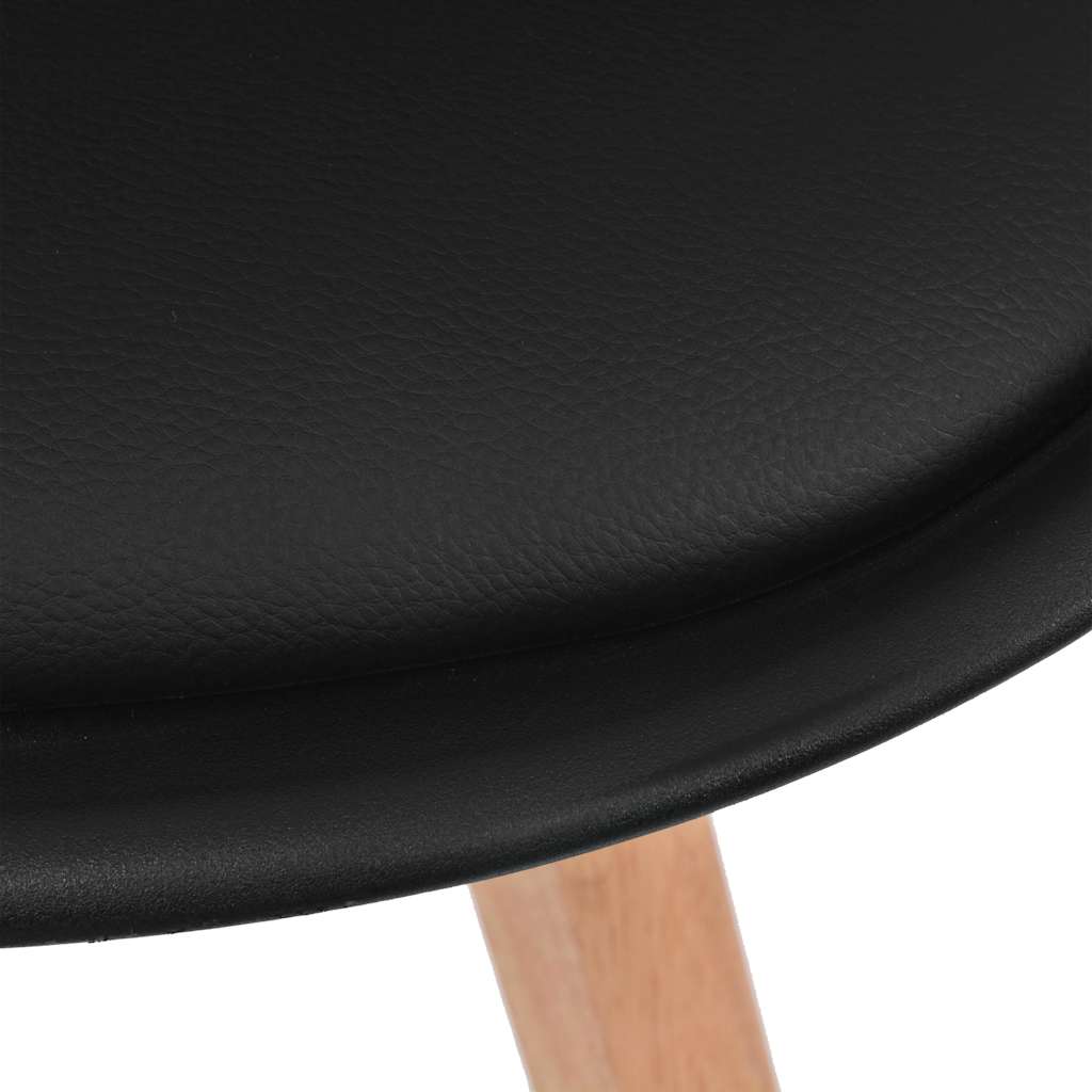 spisebordsstole 4 stk. plastik sort