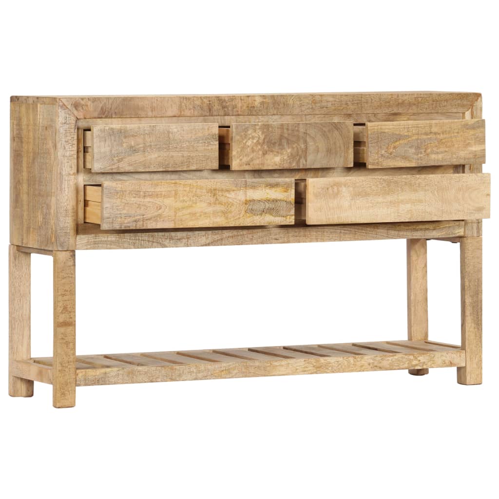 skænk i massivt mangotræ 120 x 30 x 75 cm