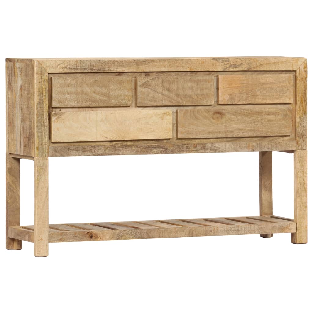 skænk i massivt mangotræ 120 x 30 x 75 cm