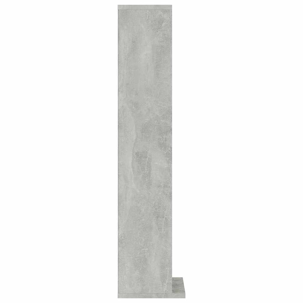 cd-reol 21x20x88 cm konstrueret træ betongrå