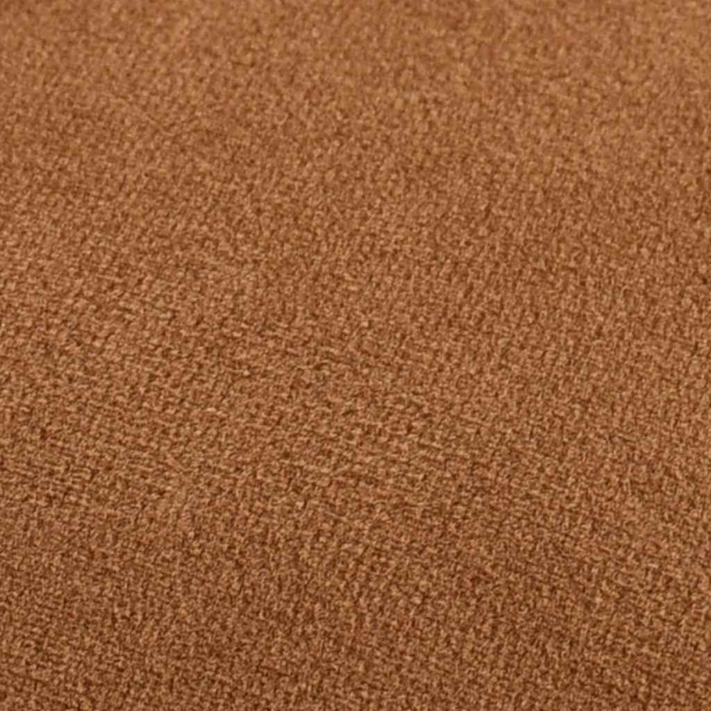 puf fløjl 28 x 36 cm brun og guldfarvet