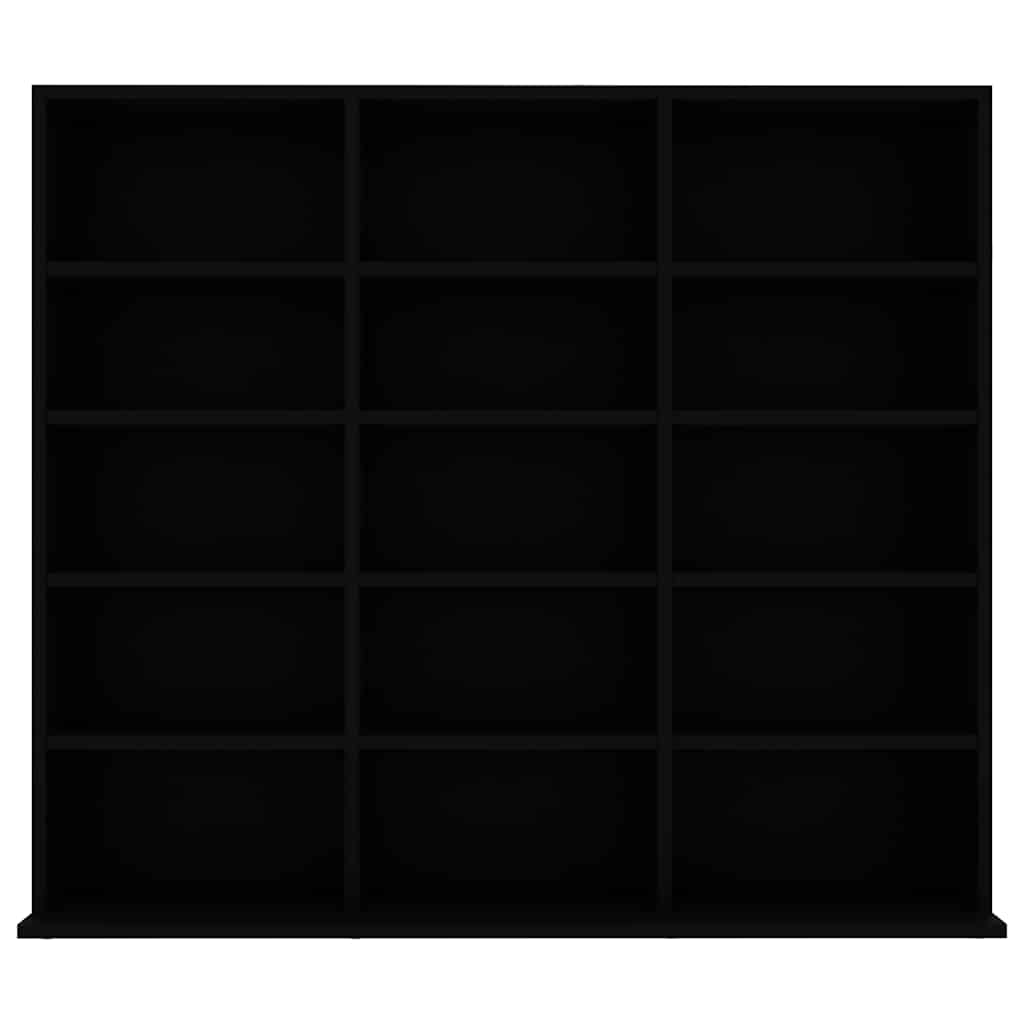 cd-reol 100x23x89,5 cm konstrueret træ sort