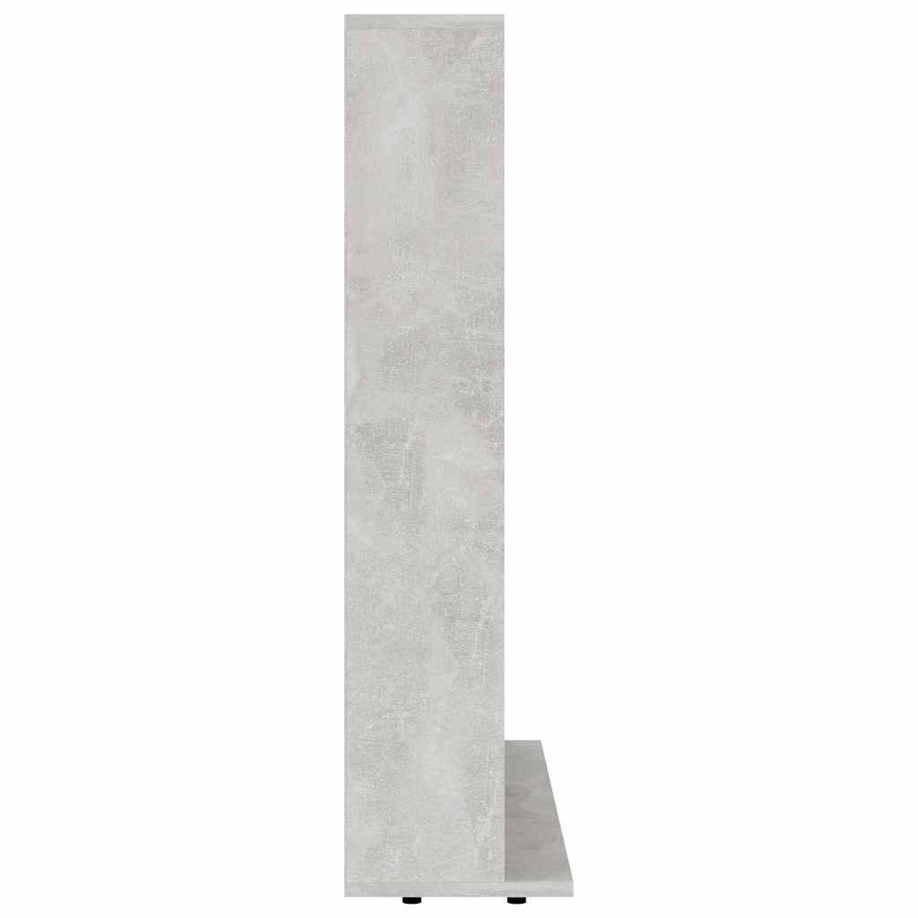 cd-reol 100x23x89,5 cm konstrueret træ betongrå