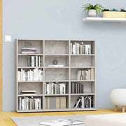 cd-reol 100x23x89,5 cm konstrueret træ betongrå