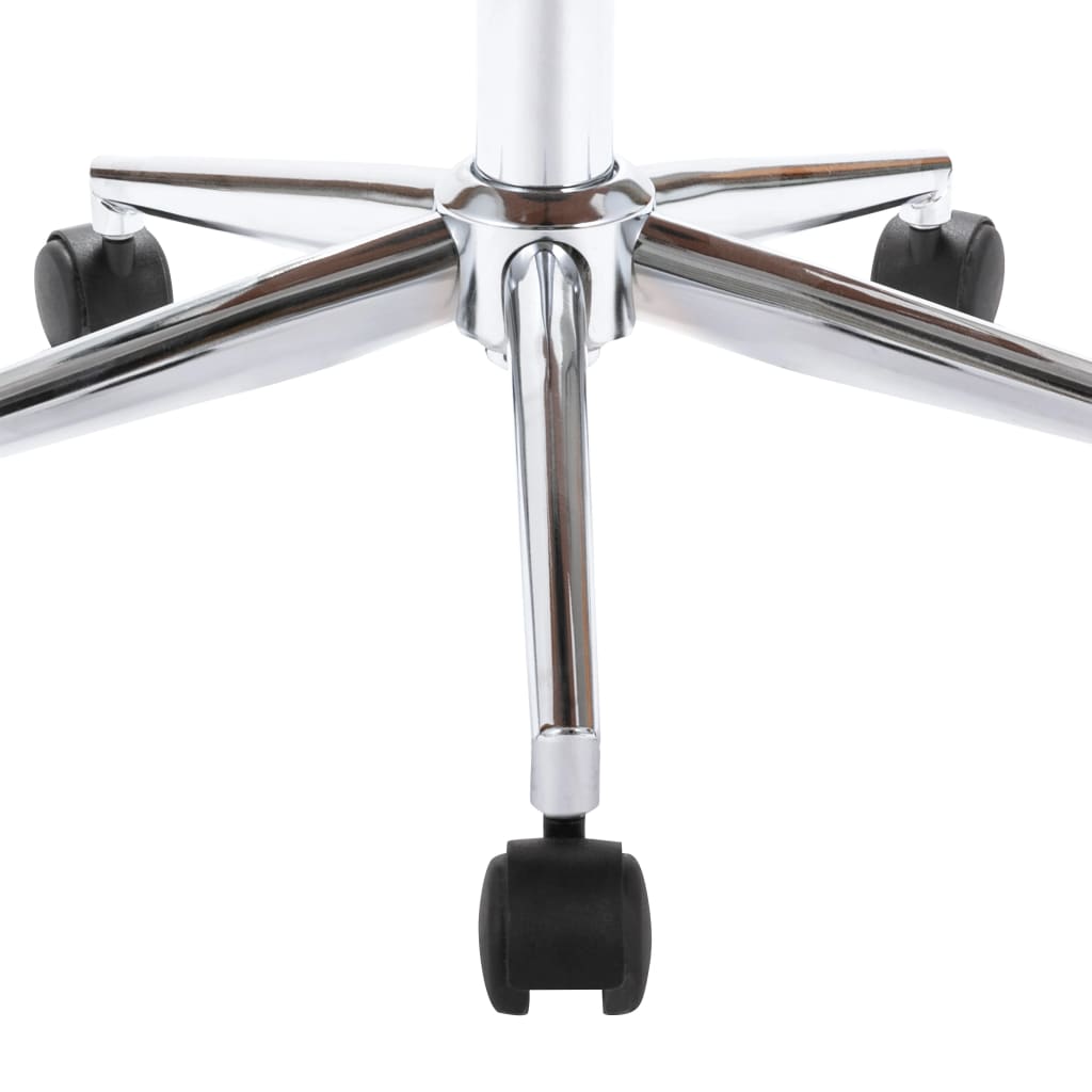 drejelig kontorstol bøjet træ og kunstlæder sort