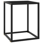 sofabord 40x40x50 cm glas sort