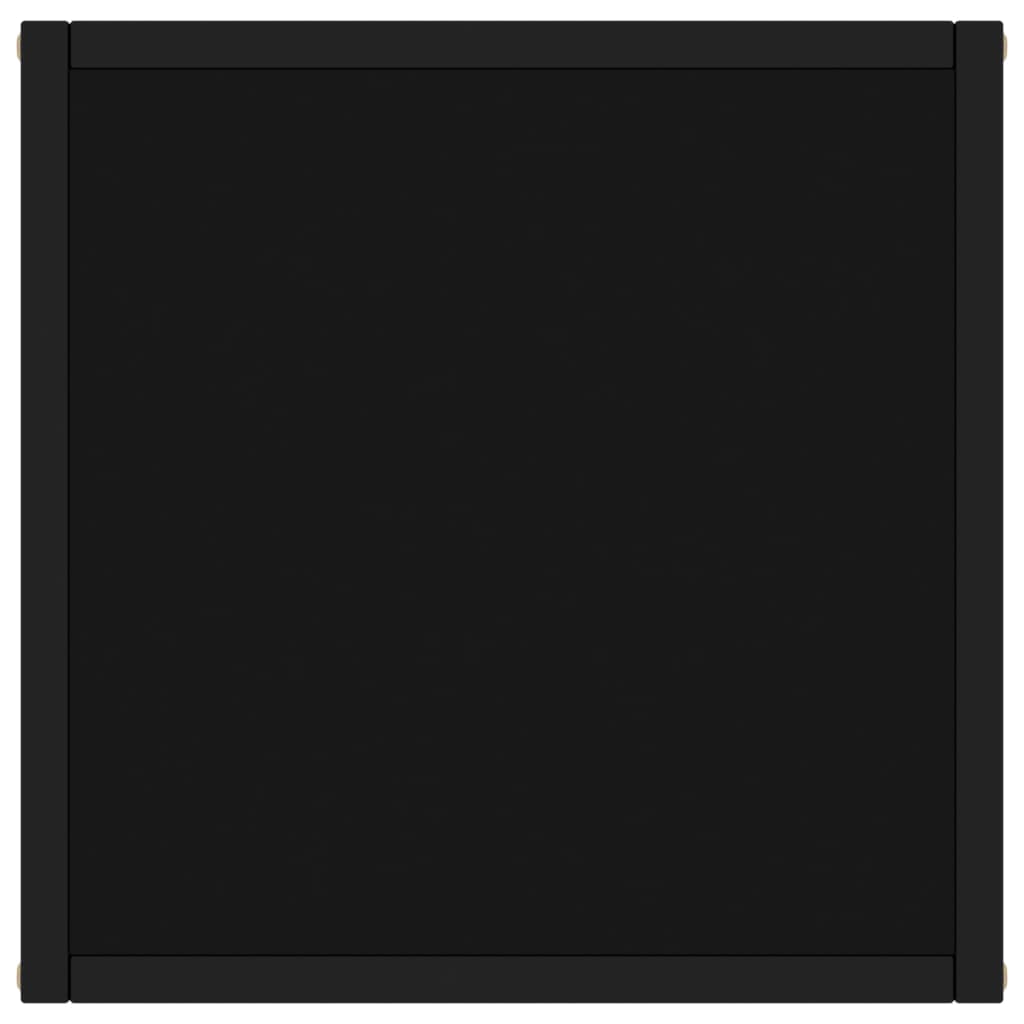 sofabord 40x40x50 cm glas sort