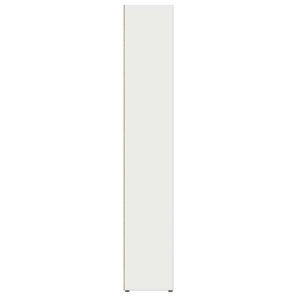 cd-reoler 2 stk. 21x16x93,5 cm konstrueret træ hvid