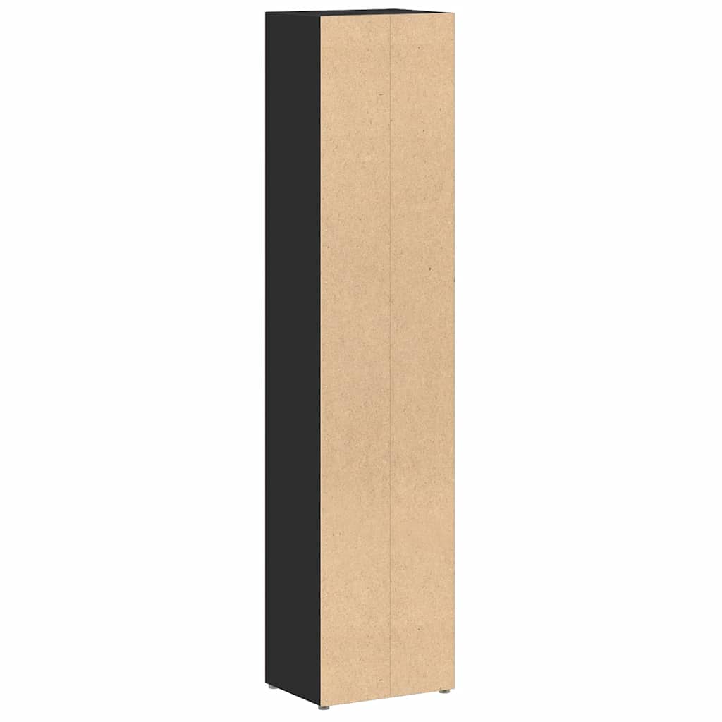 CD-reoler 2 stk. 21x16x93,5 cm spånplade sort