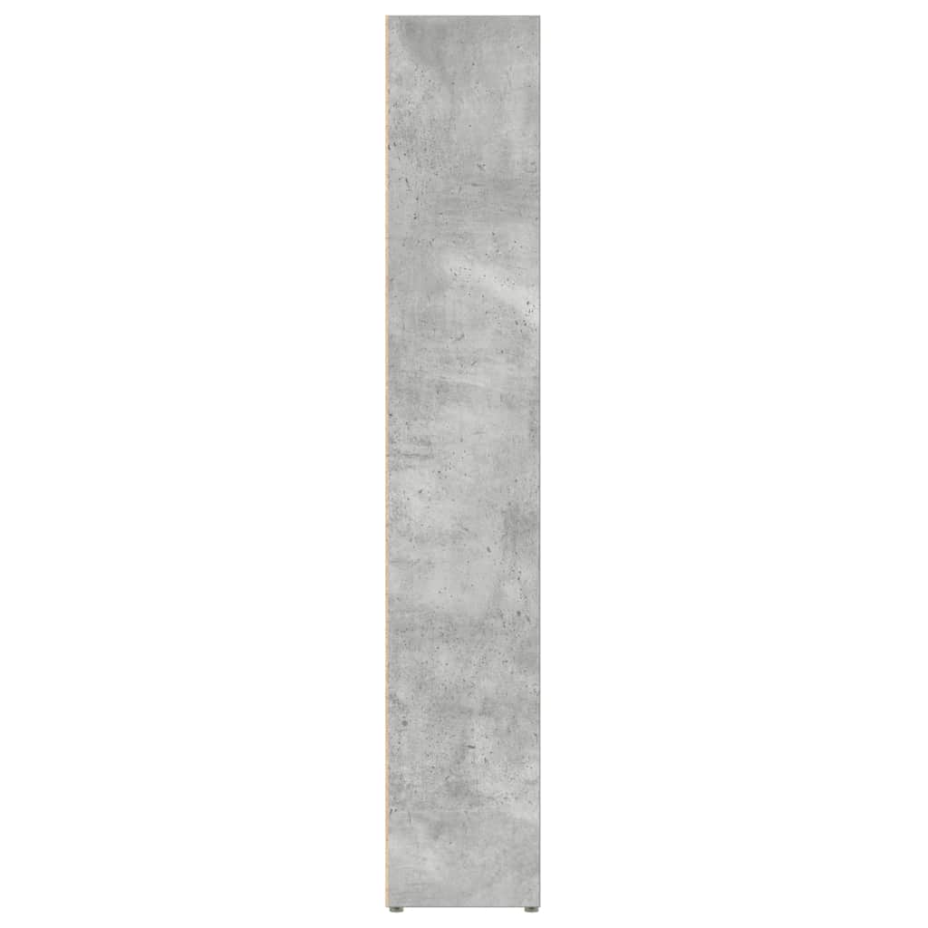 CD-reoler 2 stk. 21x16x93,5 cm spånplade betongrå