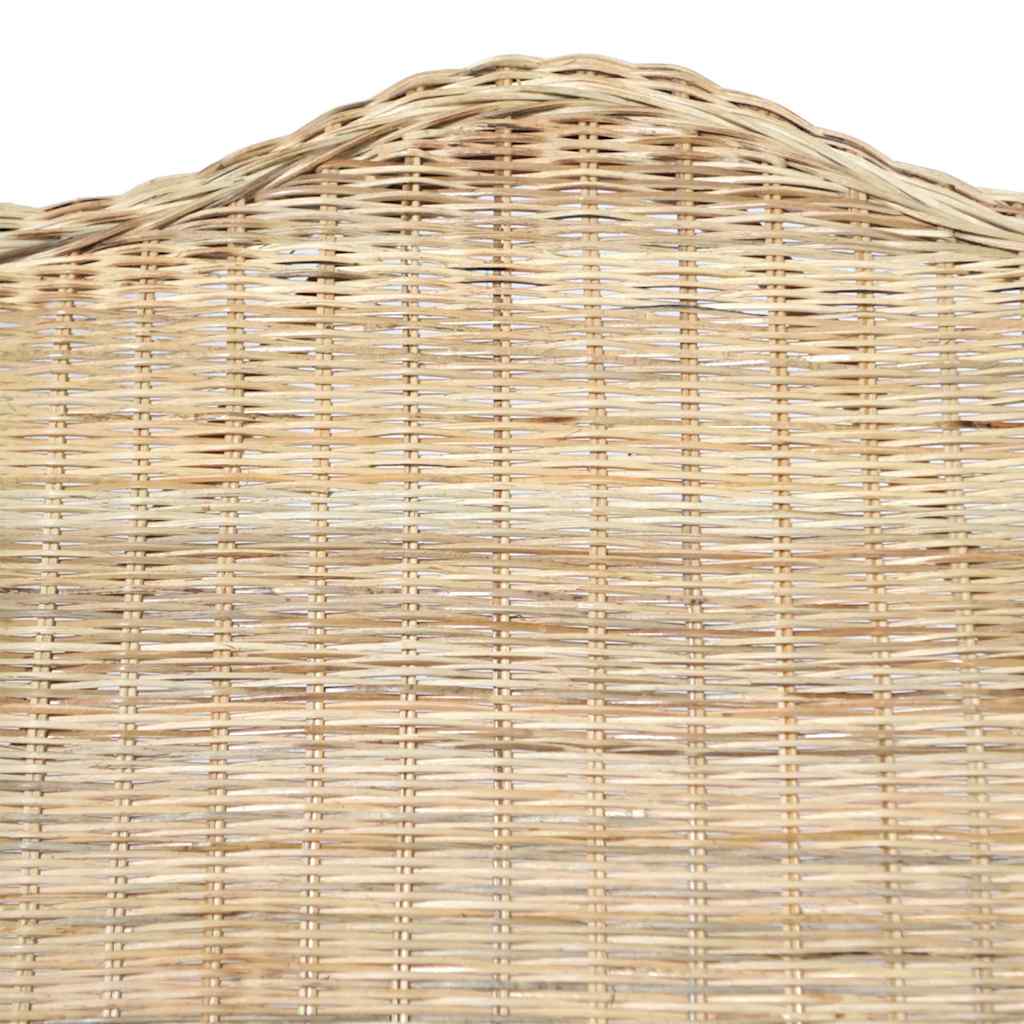 sofa med hynde naturlig rattan og linned