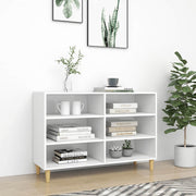 skænk 103,5x35x70 cm konstrueret træ hvid