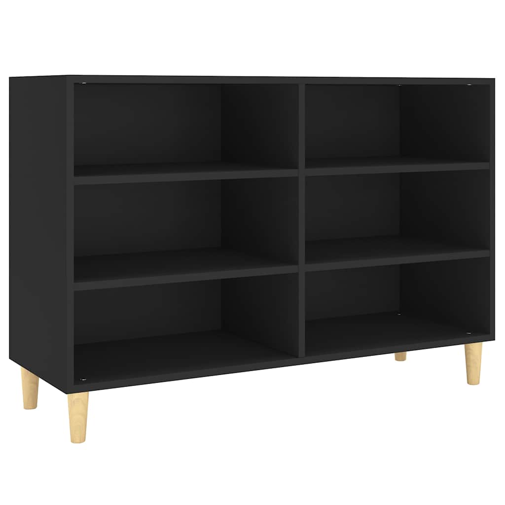 skænk 103,5x35x70 cm konstrueret træ sort