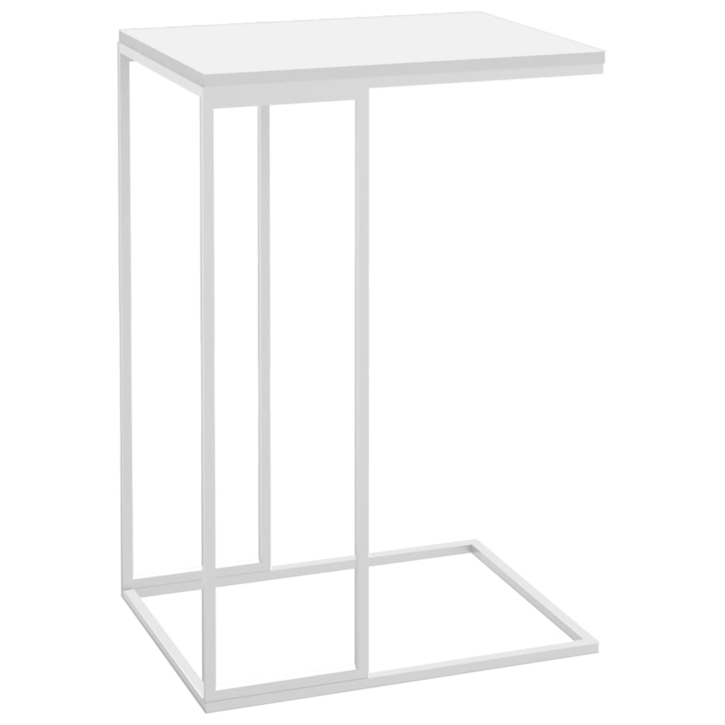 sidebord 40x30x59 cm konstrueret træ hvid