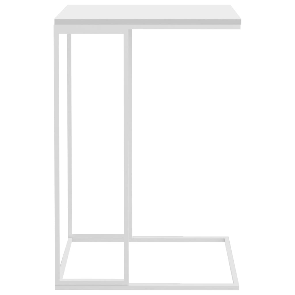 sidebord 40x30x59 cm konstrueret træ hvid