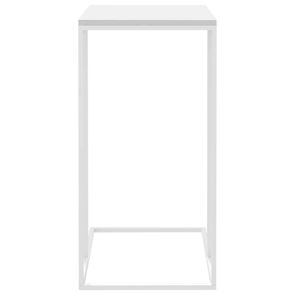 sidebord 40x30x59 cm konstrueret træ hvid