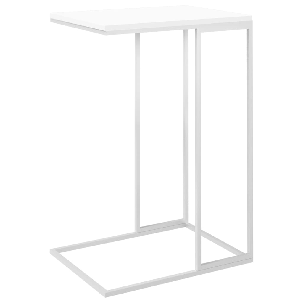 sidebord 40x30x59 cm konstrueret træ hvid