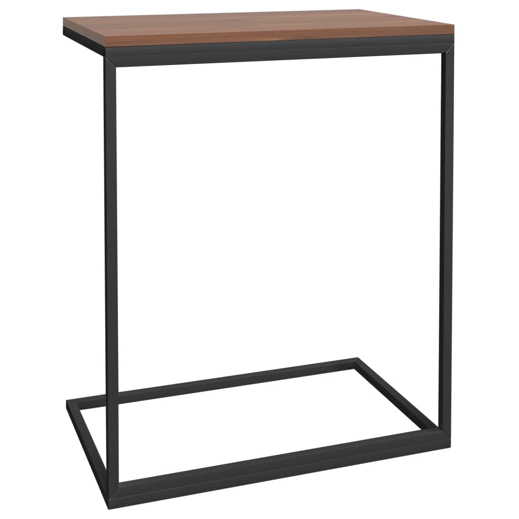 sidebord 55x35x66 cm konstrueret træ sort