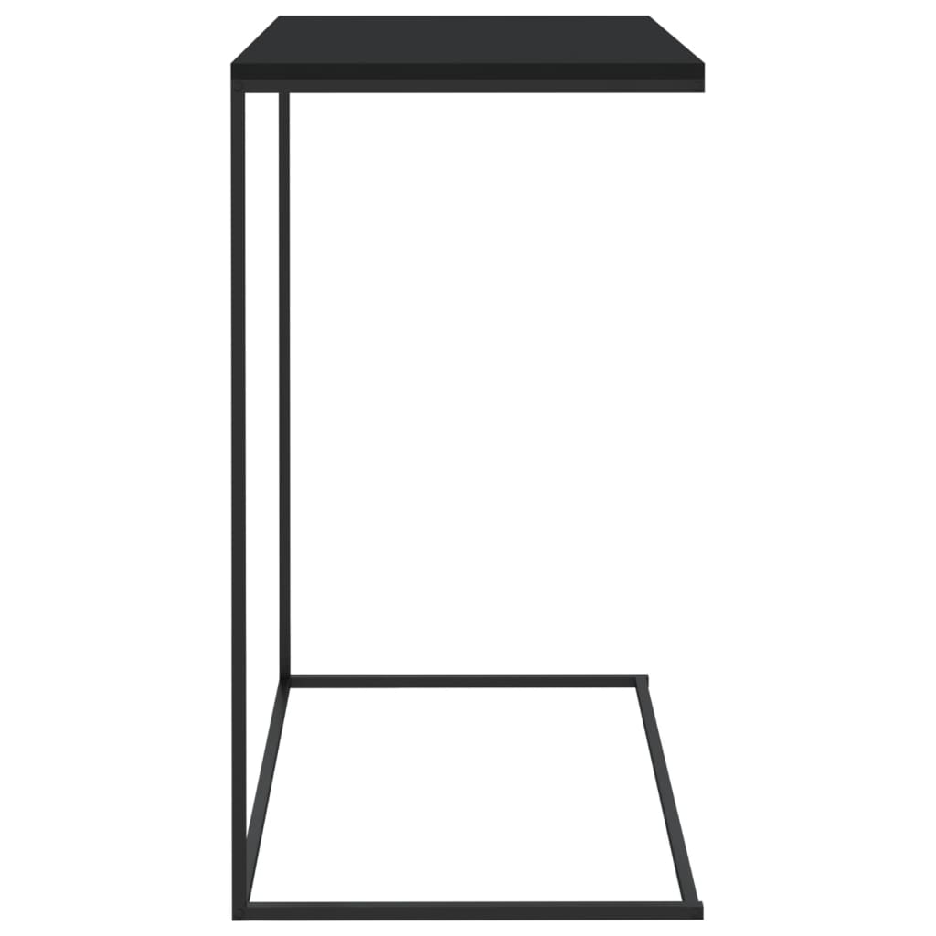 sidebord 55x35x66 cm konstrueret træ sort