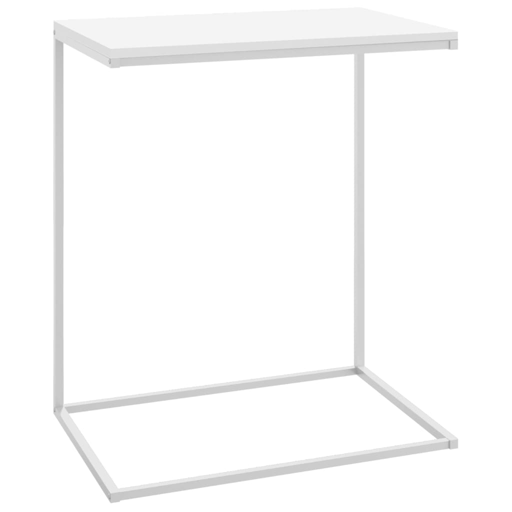 sidebord 55x35x66 cm konstrueret træ hvid