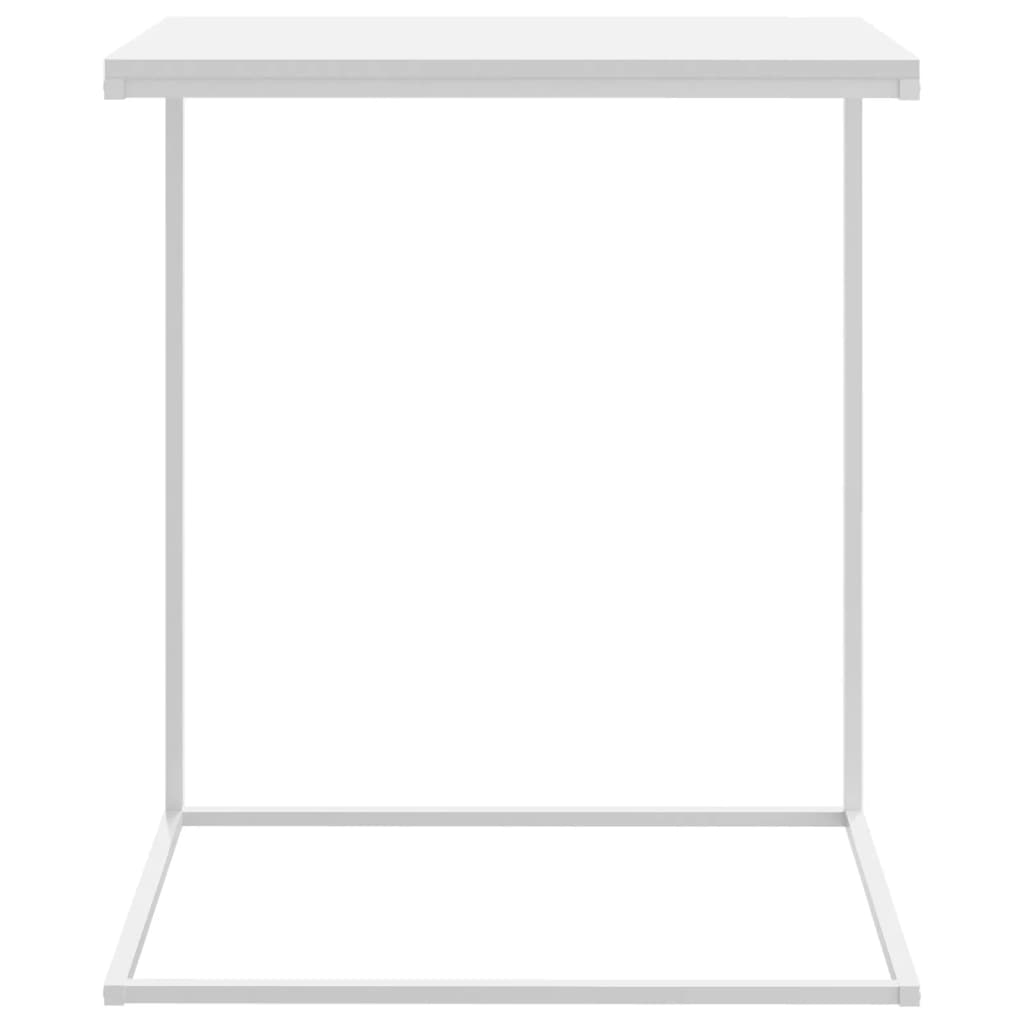 sidebord 55x35x66 cm konstrueret træ hvid