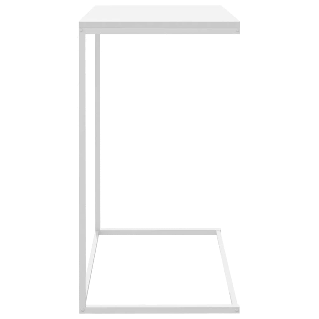 sidebord 55x35x66 cm konstrueret træ hvid