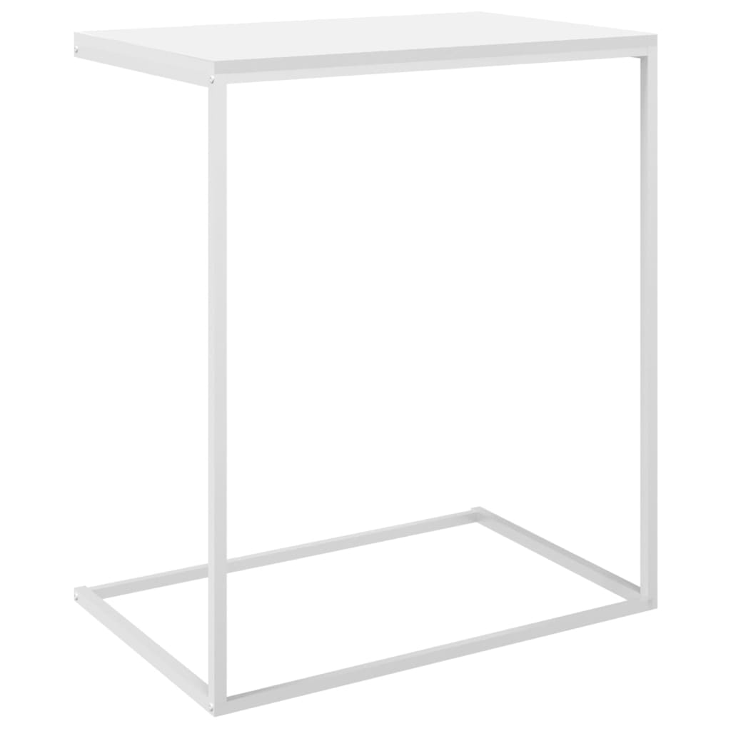 sidebord 55x35x66 cm konstrueret træ hvid