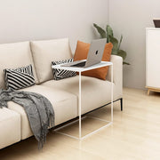sidebord 55x35x66 cm konstrueret træ hvid