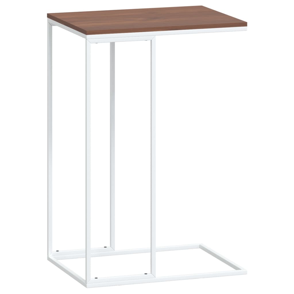 sidebord 40x30x59 cm konstrueret træ hvid