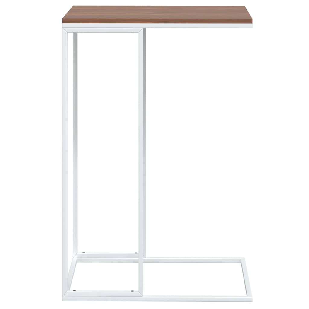 sidebord 40x30x59 cm konstrueret træ hvid
