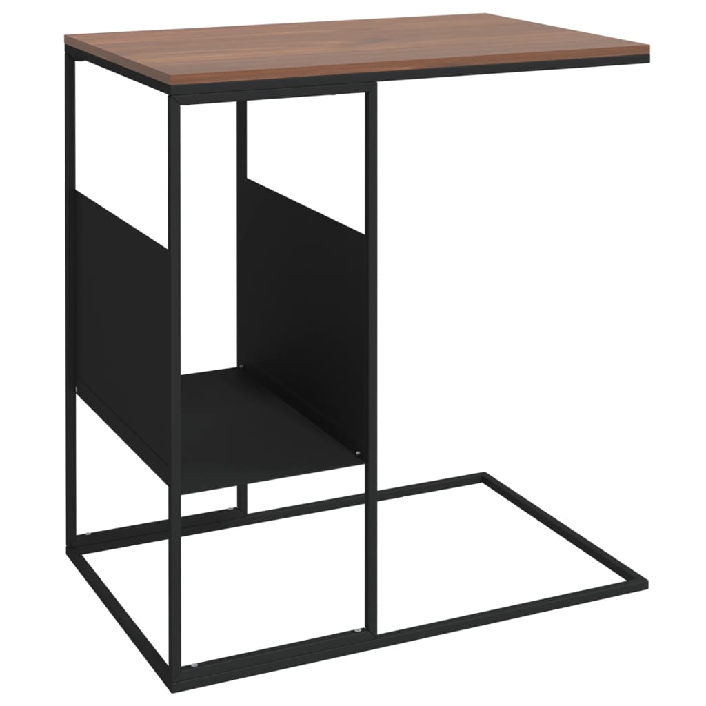 sidebord 55x36x59,5 cm konstrueret træ sort