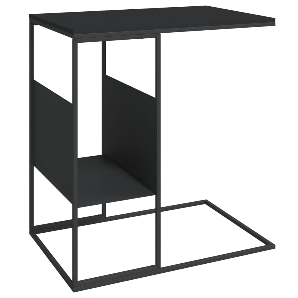 sidebord 55x36x59,5 cm konstrueret træ sort
