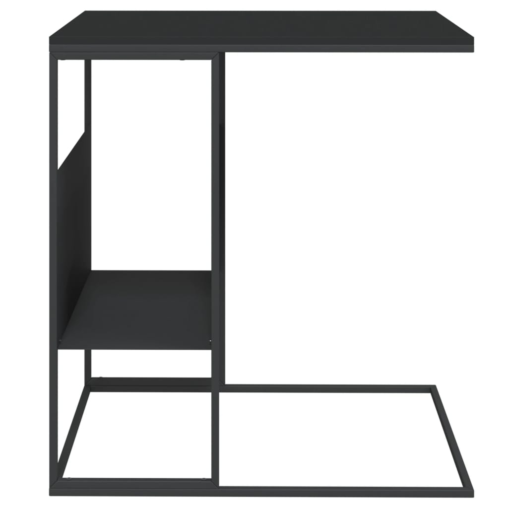 sidebord 55x36x59,5 cm konstrueret træ sort