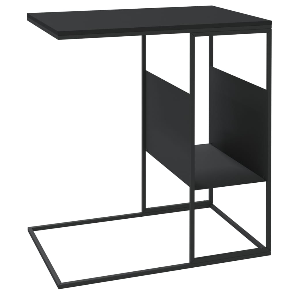sidebord 55x36x59,5 cm konstrueret træ sort
