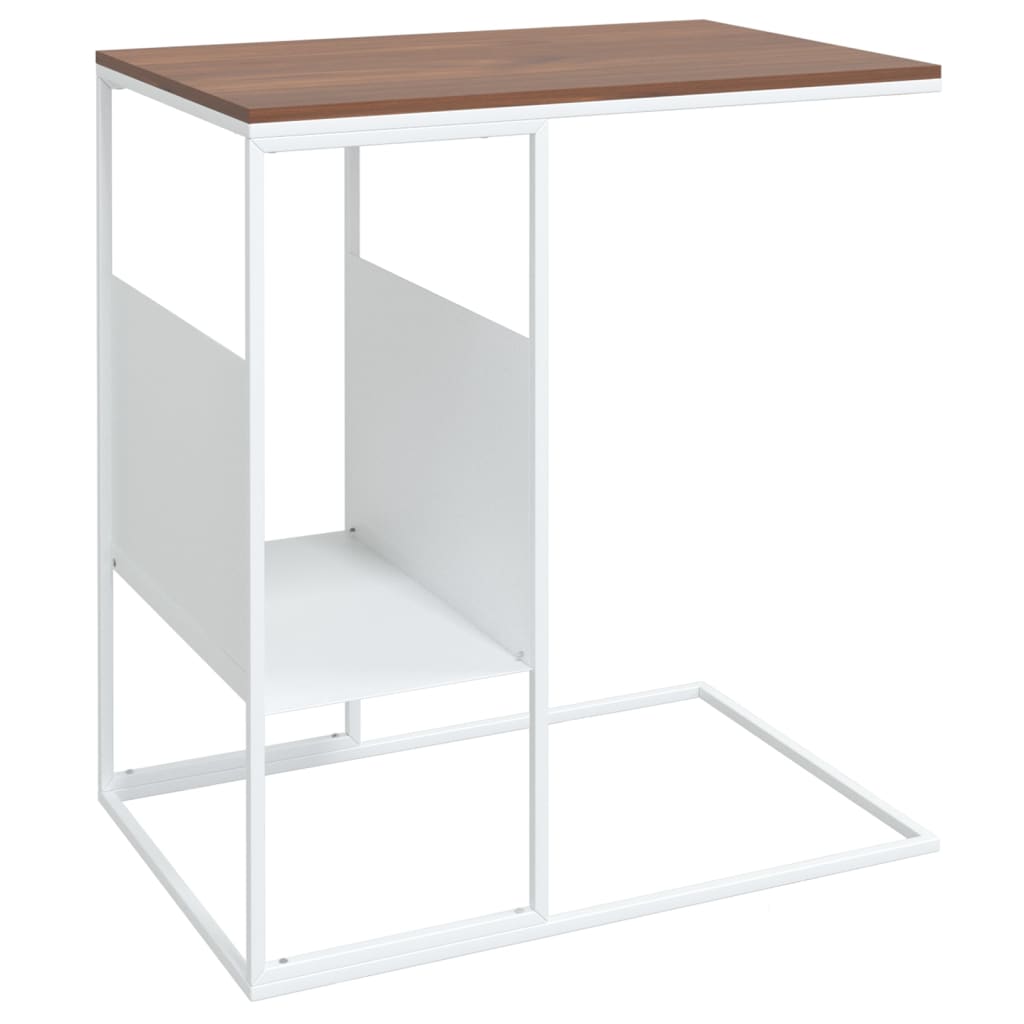 sidebord 55x36x59,5 cm konstrueret træ hvid