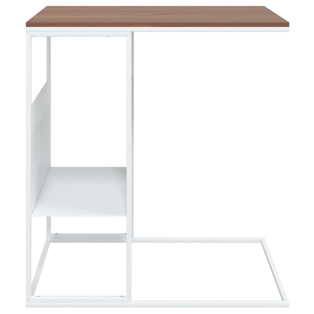 sidebord 55x36x59,5 cm konstrueret træ hvid