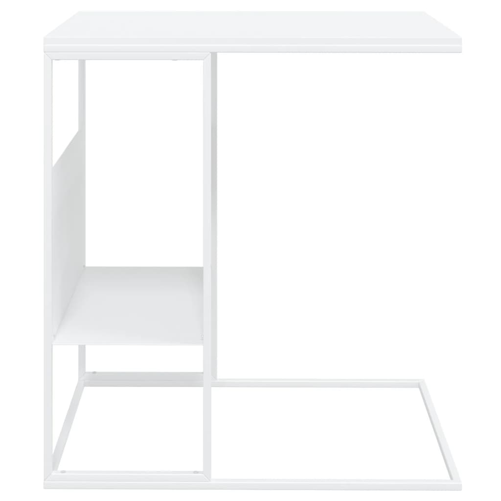 sidebord 55x36x59,5 cm konstrueret træ hvid