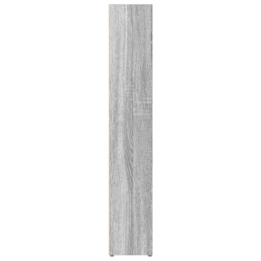 cd-reoler 2 stk. 21x16x93,5 cm konstrueret træ grå sonoma-eg