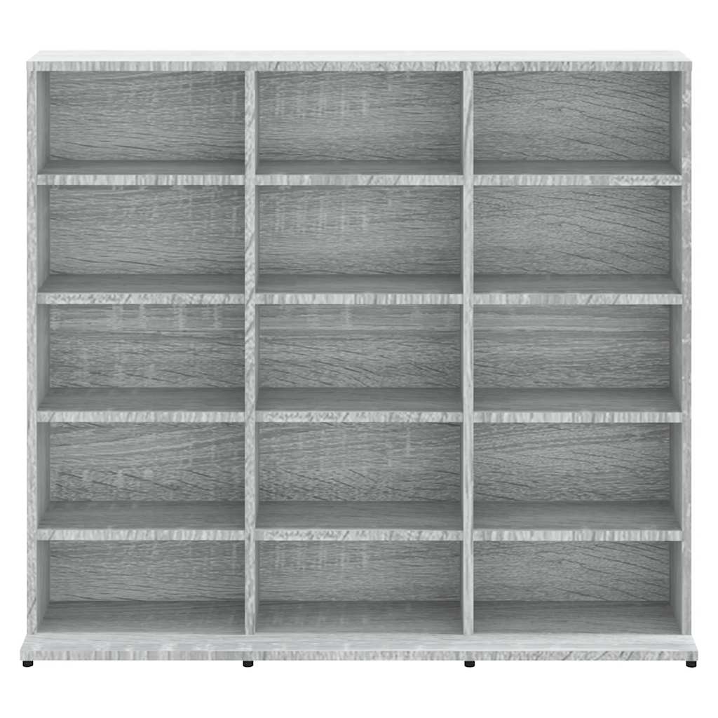 cd-reol 100x23x89,5 cm konstrueret træ grå sonoma