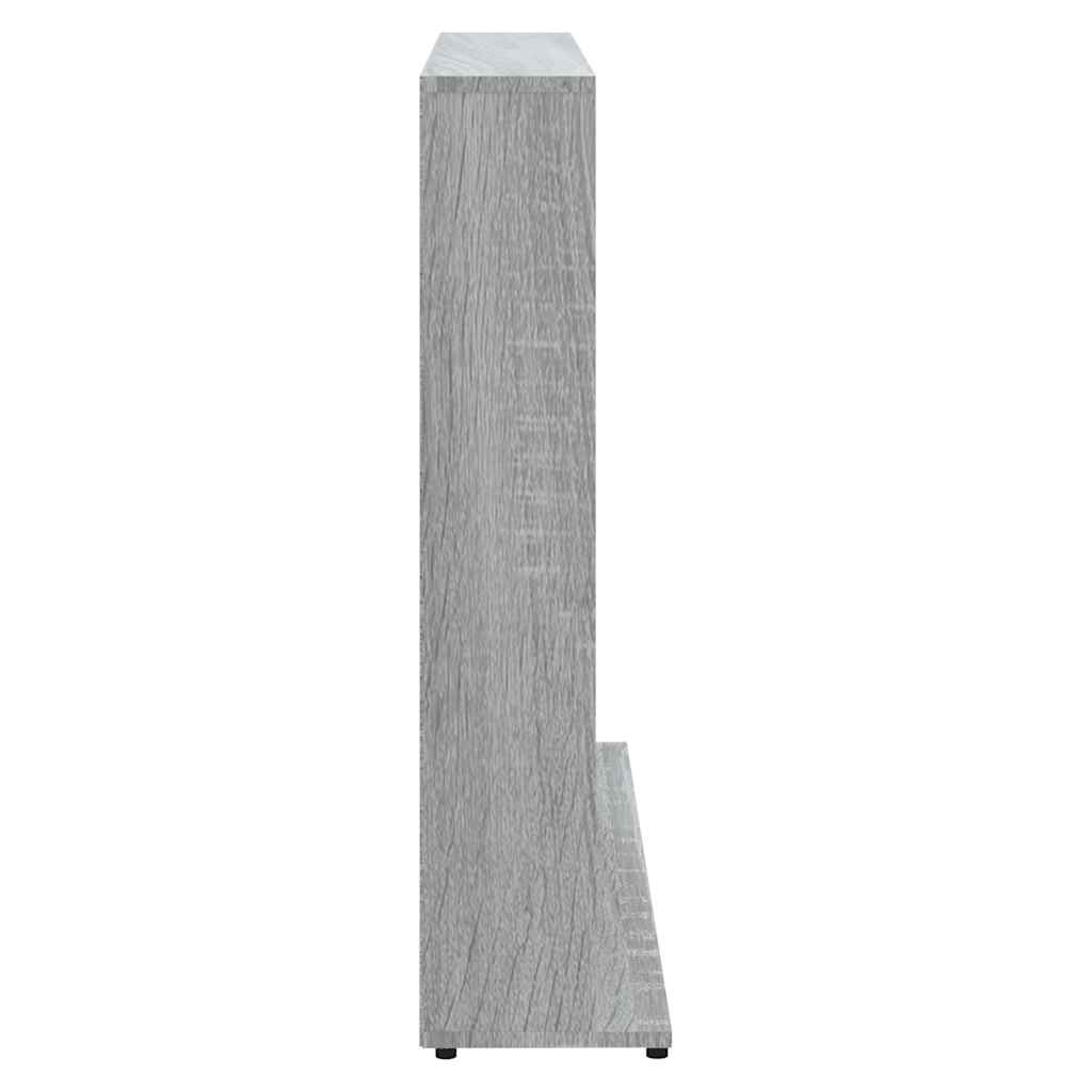 cd-reol 100x23x89,5 cm konstrueret træ grå sonoma