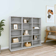 cd-reol 100x23x89,5 cm konstrueret træ grå sonoma