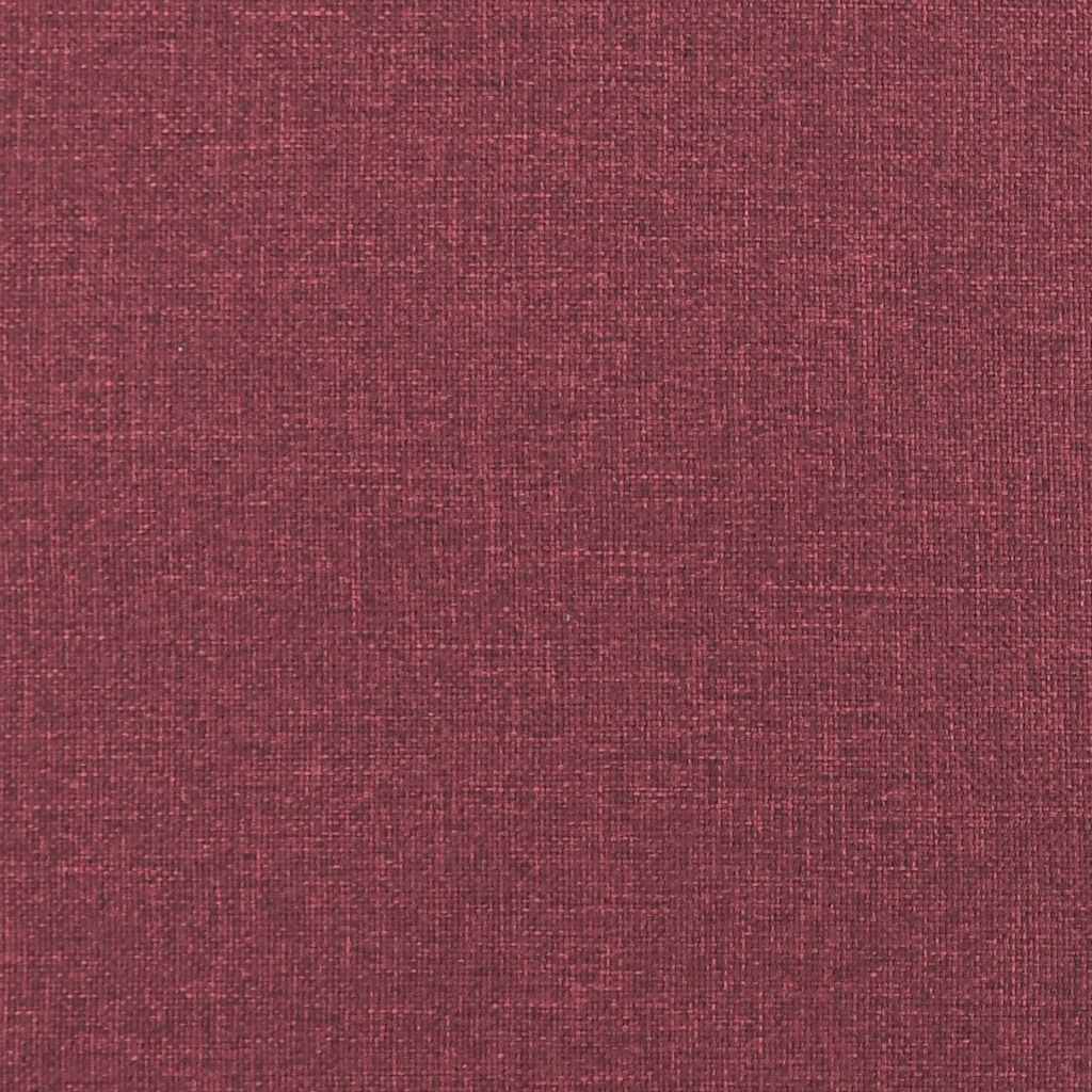 2-i-1 sovesofa 112x174x55 cm stof vinrød