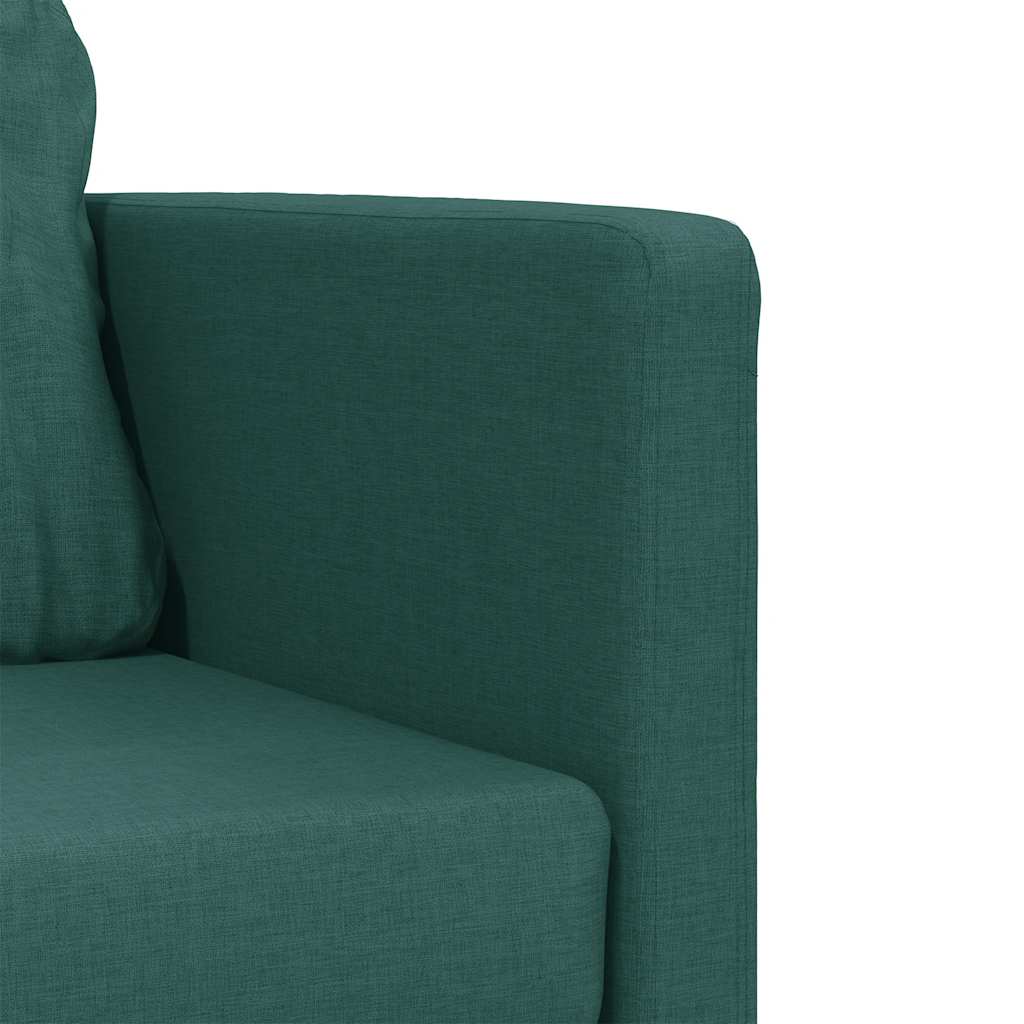 2-i-1 sovesofa 112x174x55 cm stof mørkegrøn