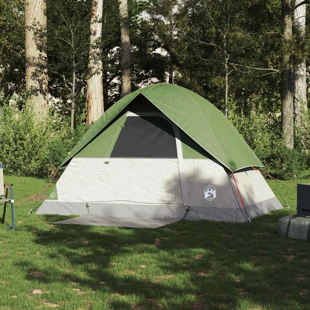 2-personers campingtelt vandtæt kuppel grøn