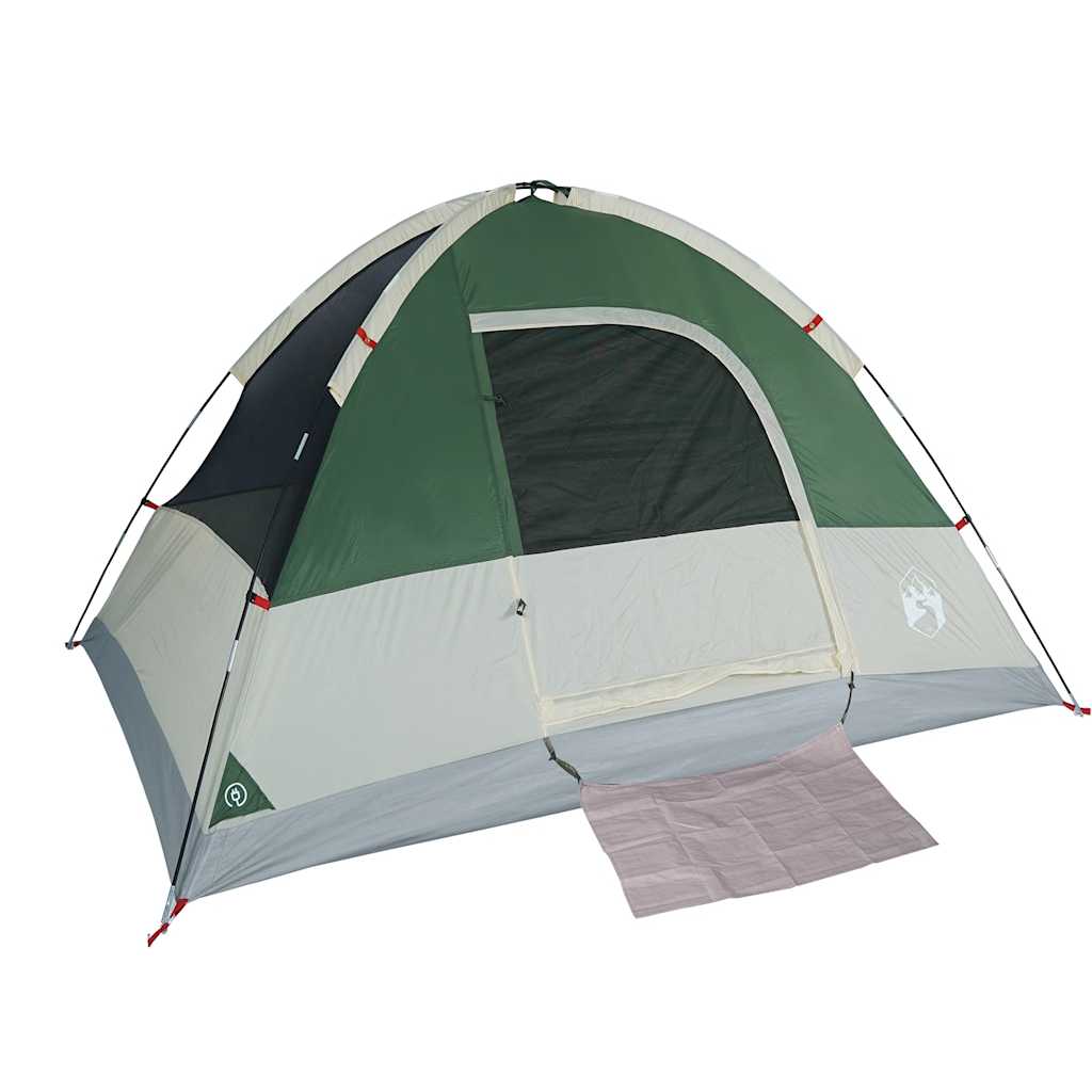 3-personers campingtelt vandtæt kuppel grøn