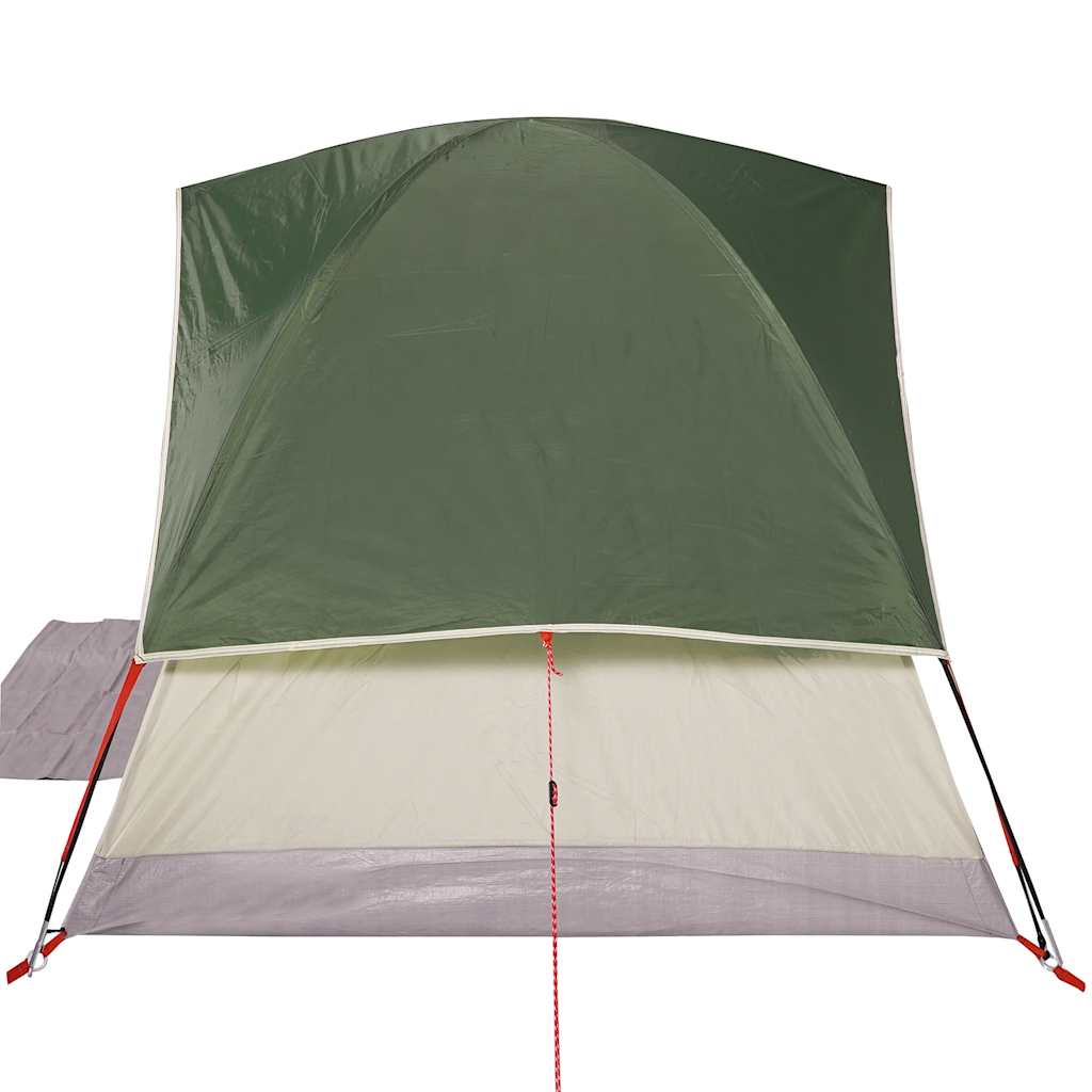 3-personers campingtelt vandtæt kuppel grøn