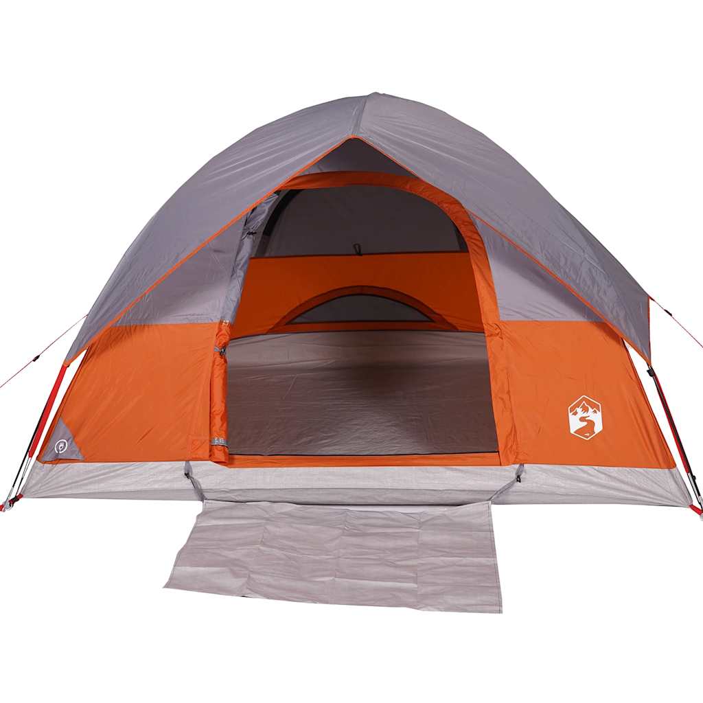 3-personers campingtelt vandtæt kuppel orange