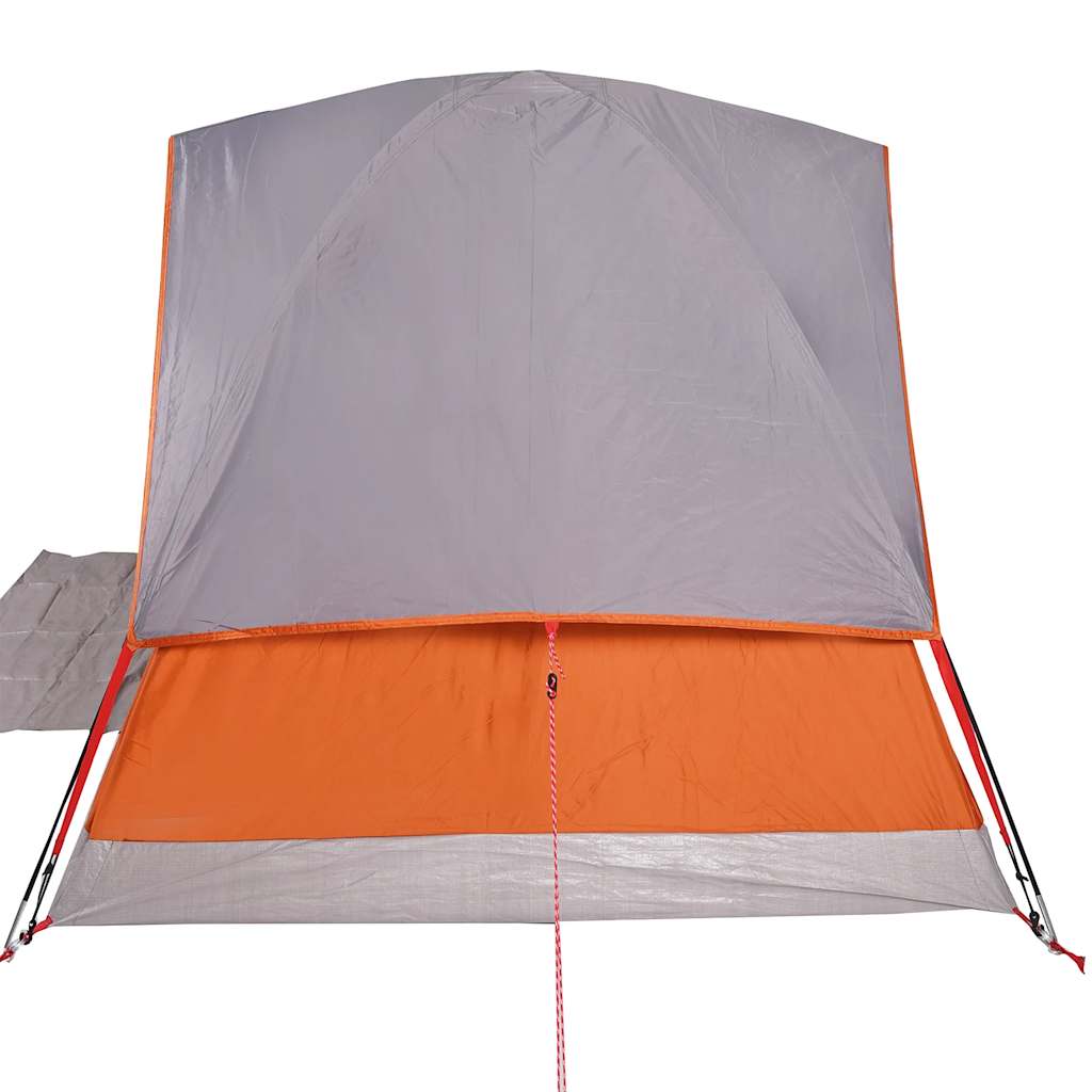 3-personers campingtelt vandtæt kuppel orange